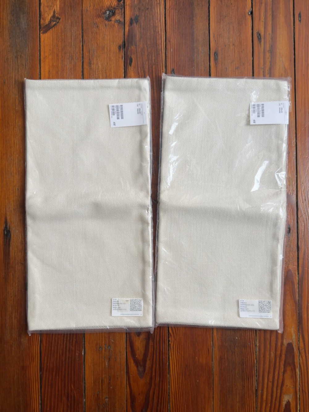 NWT H&M blank canvas throw pillow covers in Beige Light 20x20”, set of 2